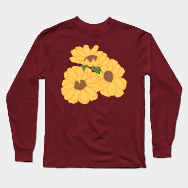 Sunflowers Long Sleeve T-Shirt by courtneylgraben